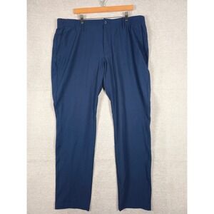 Under Armour Mens Navy Straight Leg Golf Pants 42/34 Performance Stretch NWT